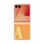 クリアケース［ オリジナル - initial two tone - A orange ］