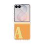 クリアケース［ オリジナル - initial two tone - A orange ］