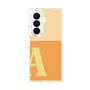 クリアケース［ オリジナル - initial two tone - A orange ］