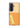 クリアケース［ オリジナル - initial two tone - A orange ］