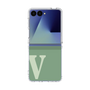 クリアケース［ オリジナル - initial two tone - V green ］