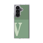クリアケース［ オリジナル - initial two tone - V green ］