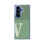 クリアケース［ オリジナル - initial two tone - V green ］