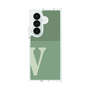 クリアケース［ オリジナル - initial two tone - V green ］