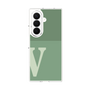 クリアケース［ オリジナル - initial two tone - V green ］