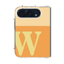 クリアケース［ オリジナル - initial two tone - W orange ］