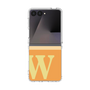 クリアケース［ オリジナル - initial two tone - W orange ］