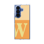 クリアケース［ オリジナル - initial two tone - W orange ］