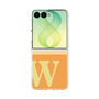 クリアケース［ オリジナル - initial two tone - W orange ］