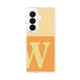 クリアケース［ オリジナル - initial two tone - W orange ］