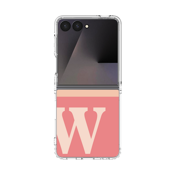 クリアケース［ オリジナル - initial two tone - W pink ］