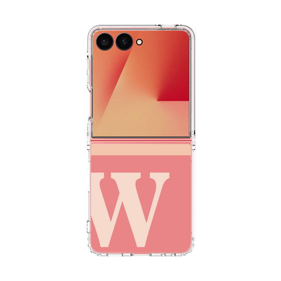 クリアケース［ オリジナル - initial two tone - W pink ］