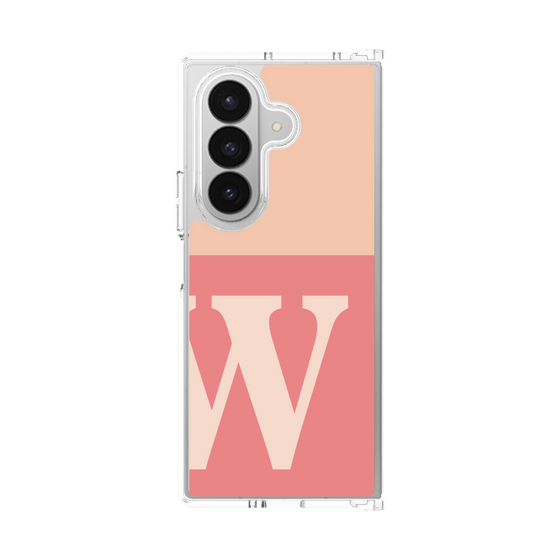 クリアケース［ オリジナル - initial two tone - W pink ］