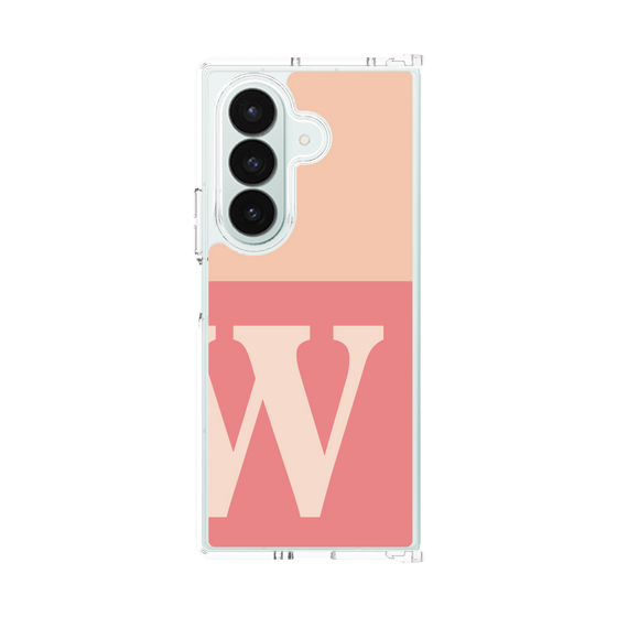 クリアケース［ オリジナル - initial two tone - W pink ］