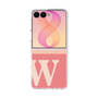 クリアケース［ オリジナル - initial two tone - W pink ］