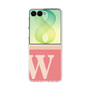クリアケース［ オリジナル - initial two tone - W pink ］