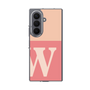 クリアケース［ オリジナル - initial two tone - W pink ］