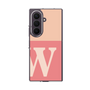 クリアケース［ オリジナル - initial two tone - W pink ］