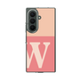 クリアケース［ オリジナル - initial two tone - W pink ］