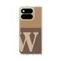 クリアケース［ オリジナル - initial two tone - W brown ］