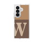 クリアケース［ オリジナル - initial two tone - W brown ］