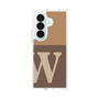 クリアケース［ オリジナル - initial two tone - W brown ］