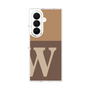 クリアケース［ オリジナル - initial two tone - W brown ］