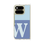 クリアケース［ オリジナル - initial two tone - W blue ］