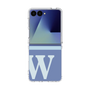 クリアケース［ オリジナル - initial two tone - W blue ］