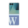 クリアケース［ オリジナル - initial two tone - W blue ］