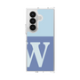 クリアケース［ オリジナル - initial two tone - W blue ］