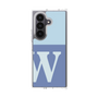 クリアケース［ オリジナル - initial two tone - W blue ］