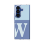 クリアケース［ オリジナル - initial two tone - W blue ］