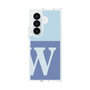 クリアケース［ オリジナル - initial two tone - W blue ］