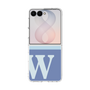 クリアケース［ オリジナル - initial two tone - W blue ］