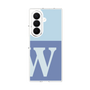 クリアケース［ オリジナル - initial two tone - W blue ］