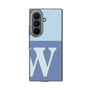 クリアケース［ オリジナル - initial two tone - W blue ］