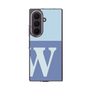 クリアケース［ オリジナル - initial two tone - W blue ］