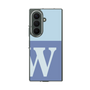 クリアケース［ オリジナル - initial two tone - W blue ］