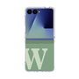 クリアケース［ オリジナル - initial two tone - W green ］