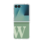 クリアケース［ オリジナル - initial two tone - W green ］