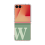 クリアケース［ オリジナル - initial two tone - W green ］
