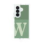 クリアケース［ オリジナル - initial two tone - W green ］