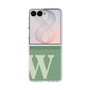 クリアケース［ オリジナル - initial two tone - W green ］