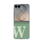 クリアケース［ オリジナル - initial two tone - W green ］