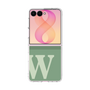 クリアケース［ オリジナル - initial two tone - W green ］