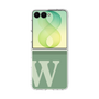 クリアケース［ オリジナル - initial two tone - W green ］