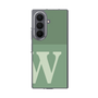 クリアケース［ オリジナル - initial two tone - W green ］