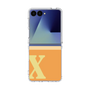 クリアケース［ オリジナル - initial two tone - X orange ］