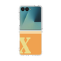 クリアケース［ オリジナル - initial two tone - X orange ］